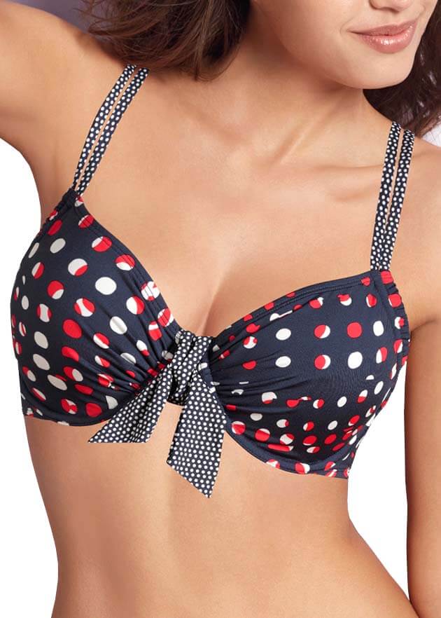 röd vit prickig bikini röd vit prickig bikini